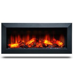 100 cm Elektrikli Şömine Metal Çerçeve (Isılı, Ses Efektli, Çok Fonksiyonlu)