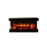 110 cm 3 Tarafı Çamlı Elektrikli Şömine