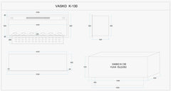 130 cm 3 Boyutlu Elektrikli Şömine (Isılı, Ses Efektli)