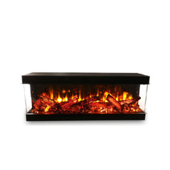 140 cm 3 Tarafı Camlı Elektrikli Şömine