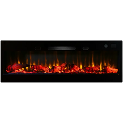 160 cm Elektrikli Şömine Kam Çerçevesi (Isılı, Ses Efektli, Çok Fonksiyonlu)