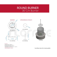 ROUND Burner 30'luk (Camlı)