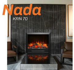 70 cm Elektrikli Şömine Metal Çerçeve (Isılı, Ses Efektli, Çok Fonksiyonlu)