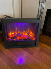 70 cm Elektrikli Şömine Metal Çerçeve (Isılı, Ses Efektli, Çok Fonksiyonlu)