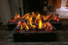 80 cm 3 Boyutlu Elektrikli Şömine (Isısız, Ses Efektli)