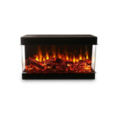 90 cm 3 Tarafı Camlı Elektrikli Şömine