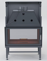 Asansörlü Tünel Çelik Şömine Haznesi 100 cm