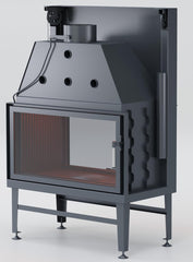 Asansörlü Tünel Çelik Şömine Haznesi 180 cm