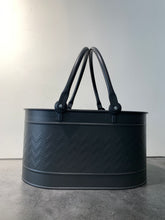 Çift Kulplu Siyah Odun Kovası