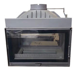 Diamond Siyah Klapeli Döküm Tünel Şömine Haznesi 75 cm