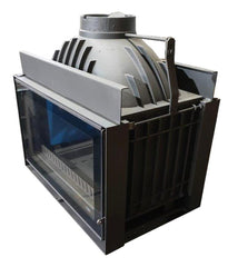 Diamond Siyah Klapeli Döküm Tünel Şömine Haznesi 75 cm