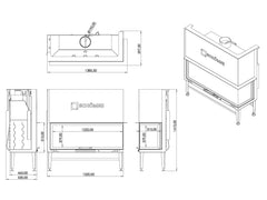 L Tipi Asansörlü Şömine Haznesi 140 cm