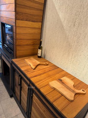 FERBA İhlal İroko Bahçe Barbekü Mangal (Tezgahlı)