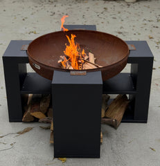 FERBA Moody Ateş Çukuru Corten Çanaklı Bahçe Şöminesi