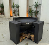 FERBA Moody Ateş Çukuru Siyah Çanaklı Bahçe Şöminesi