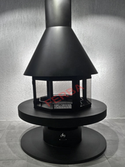 FERBA Prizmatik Yuvarlak Orta Şömine