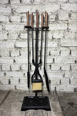 Model Antik Bakır Ruj Başlık Fransız Şömine Maşa Takımı