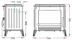 INVICTA Modena Döküm Odun Sobası Gri