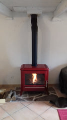 INVICTA Modena Kırmızı Döküm Odun Sobası