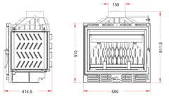 Invicta Klapeli Şömine Haznesi 600 Grande Vision İthal