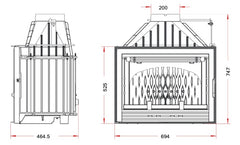 Invicta Klapeli Şömine Haznesi 700 Compact