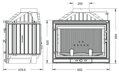 Invicta Klapeli Şömine Haznesi 700 Primo Standart