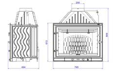 Invicta Klapeli Şömine Haznesi 800 Primo