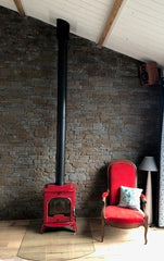 Invicta Seville 2 Kırmızı Şömine Soba