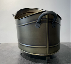 Kayık Antik Bronz Odun Kovası