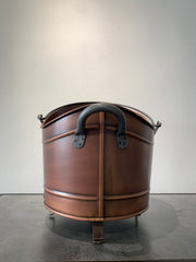 Kayık Antik Bakır Odun Kovası