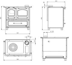 La Nordica Favola Family 4,5 Kuzine Soba Antrasit