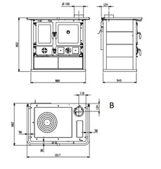 La Nordica Termo Rosa DSA Kuzine Soba Doğaltaşlı