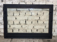 Metal Çerçeveli Şömine Cam Kapağı 4 - (Ölçüye Özel Üretim)