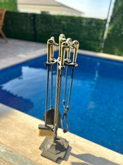 Ördek Başlı Şömine Maşa Takımı