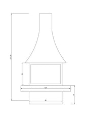 Orta Şömine (Kavisli)