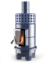 Yuvarlak İstif Jant Seramik Odun Sobası