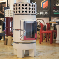 Yuvarlak Yığın Slim Seramik Odun Sobası