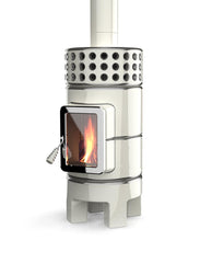 Yuvarlak Yığın Slim Seramik Odun Sobası