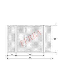 Şömine Önü Modern Kanatlı Siperlik (S2)