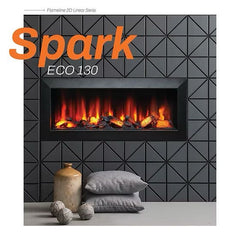 Spark 130 cm Elektrikli Şömine Metal Çerçeve (Isısız)