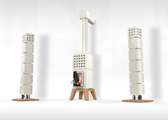 Thermo Stack Kalorifer Sistemli Seramik Odun Sobası