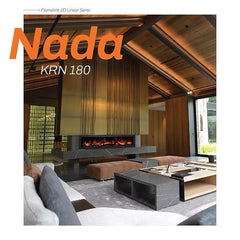 Nada 180 cm Elektrikli Şömine Metal Çerçeve (Isılı, Ses Efektli, Çok Fonksiyonlu)