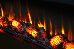 100 cm Elektrikli Şömine Metal Çerçeve (Isısız)