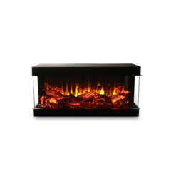 110 cm 3 Tarafı Çamlı Elektrikli Şömine