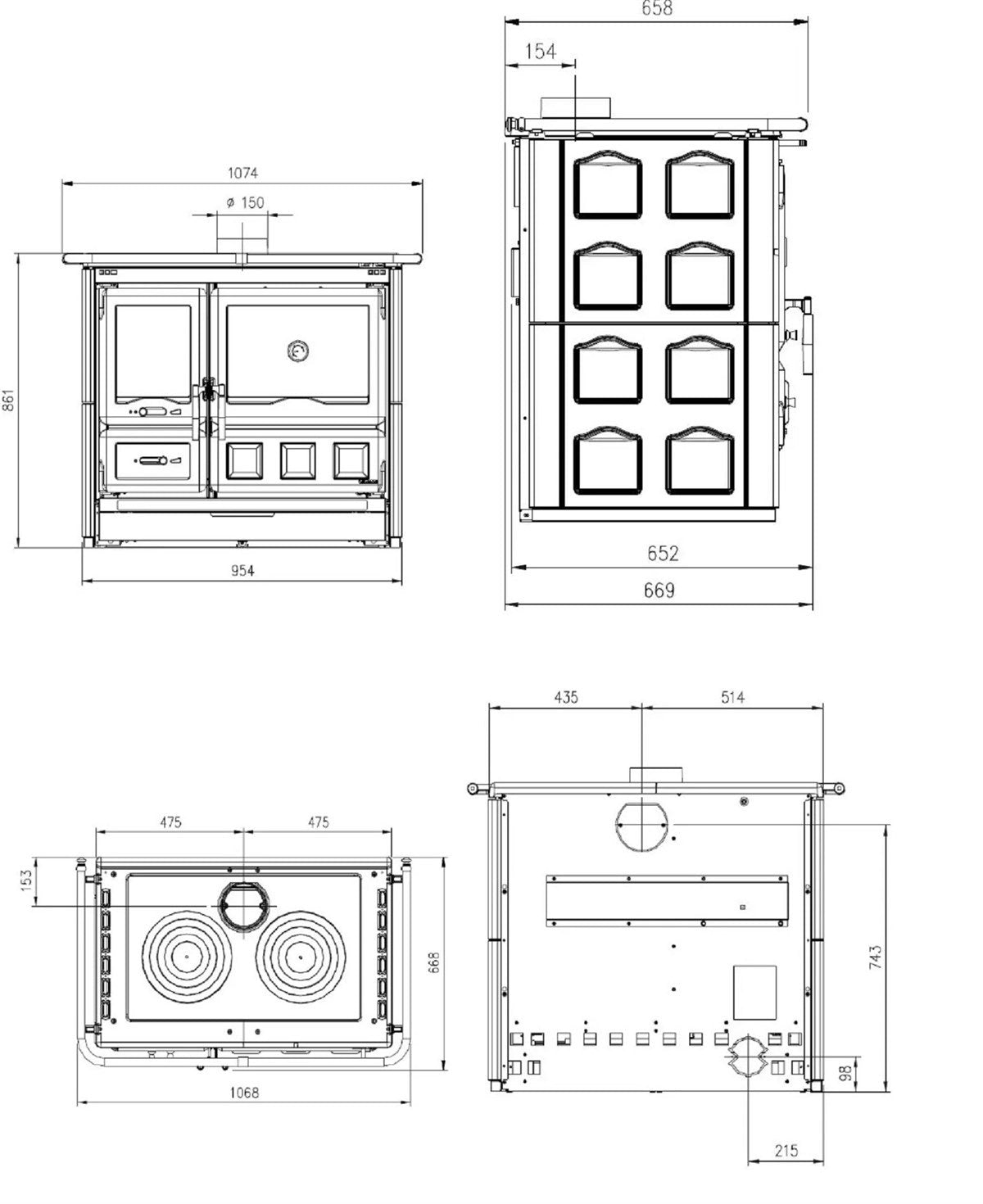 12 La Nordica Rosa XXL Mailoica Kuzine Soba Beyaz