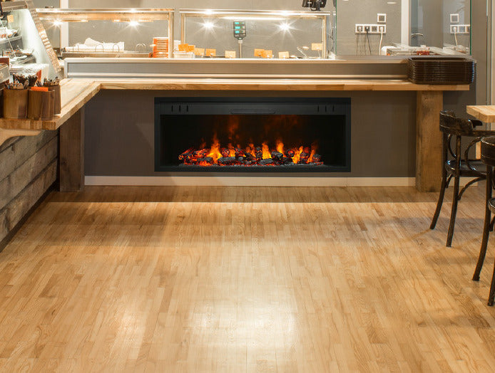 130 cm 3 Boyutlu Elektrikli Şömine (Isılı, Ses Efektli)