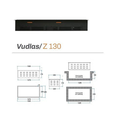 130 cm 3 Boyutlu Elektrikli Şömine (Odunsuz ,Isısız, Ses Efektli) 