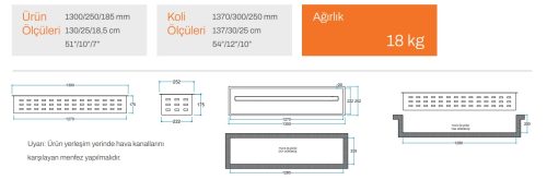 130 cm 3 Boyutlu Elektrikli Şömine (Odunsuz ,Isısız, Ses Efektli) 