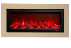 130 cm Elektrikli Şömine Metal Çerçeve (Isılı, Ses Efektli)