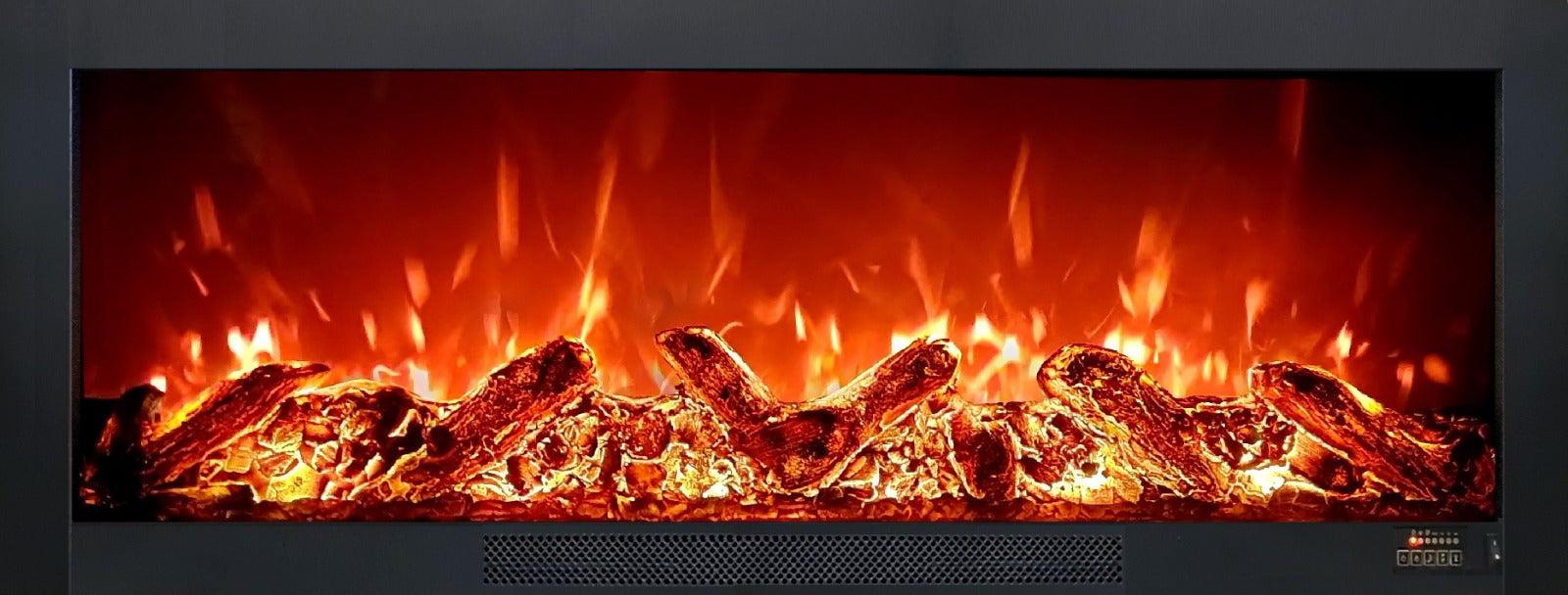 130 cm Elektrikli Şömine Metal Çerçeve (Isılı, Ses Efektli)